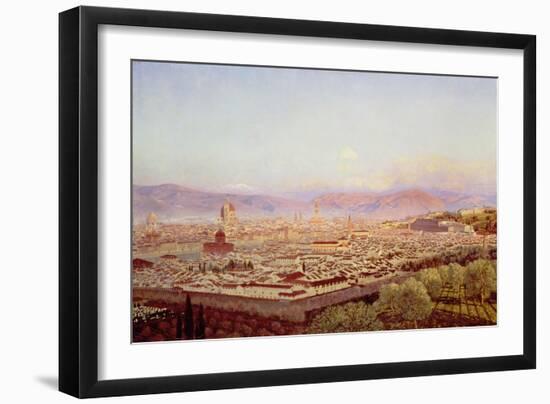 Florence from Bellosguardo-John Brett-Framed Giclee Print