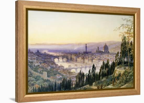 Florence from San Miniato-Arthur Severn-Framed Premier Image Canvas