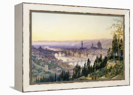 Florence from San Miniato-Arthur Severn-Framed Premier Image Canvas