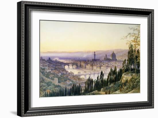 Florence from San Miniato-Arthur Severn-Framed Giclee Print