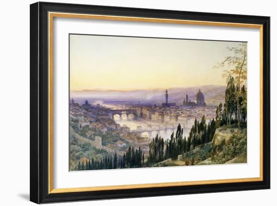 Florence from San Miniato-Arthur Severn-Framed Giclee Print