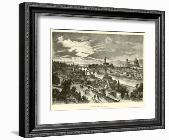 Florence, from San Miniato-null-Framed Giclee Print