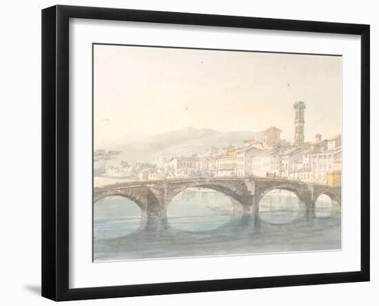 Florence from the Arno-J M W Turner-Framed Giclee Print