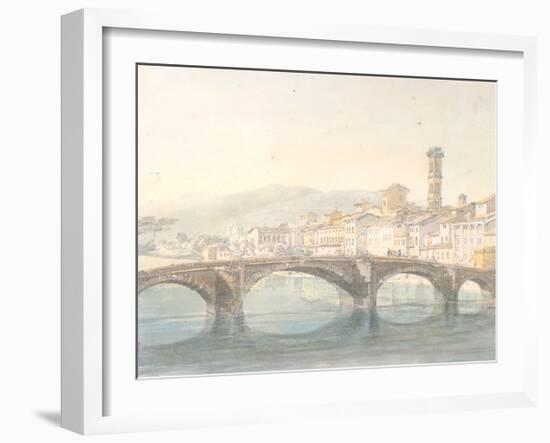 Florence from the Arno-J M W Turner-Framed Giclee Print