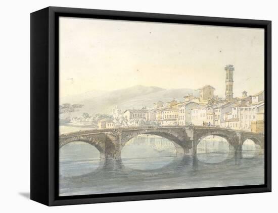 Florence from the Arno-J^ M^ W^ Turner-Framed Premier Image Canvas