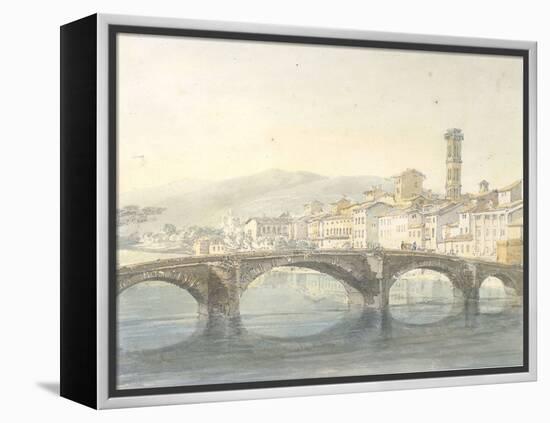 Florence from the Arno-J^ M^ W^ Turner-Framed Premier Image Canvas