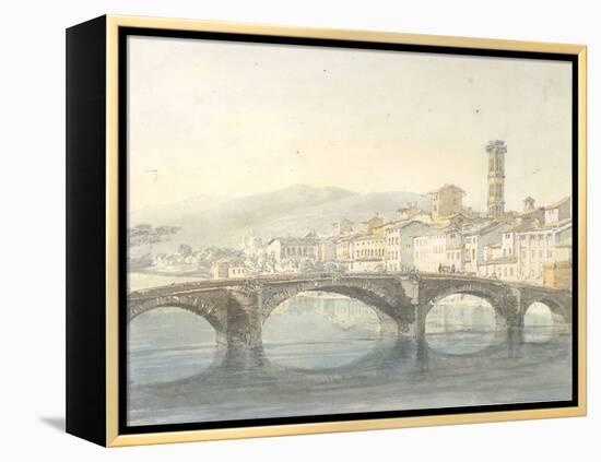 Florence from the Arno-J^ M^ W^ Turner-Framed Premier Image Canvas