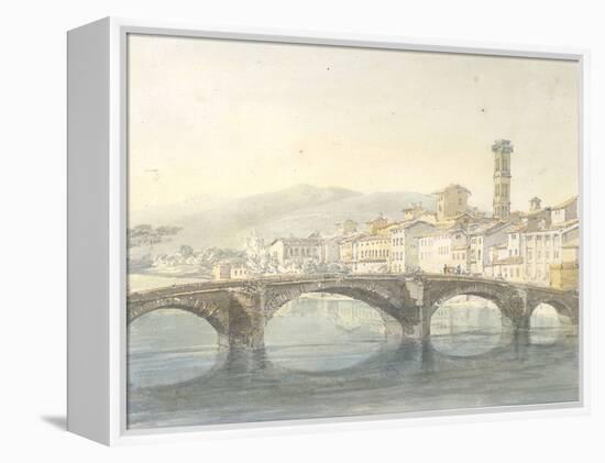 Florence from the Arno-J^ M^ W^ Turner-Framed Premier Image Canvas