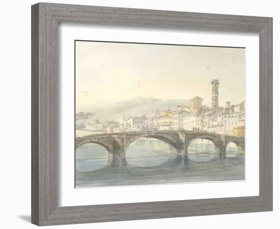 Florence from the Arno-J^ M^ W^ Turner-Framed Giclee Print