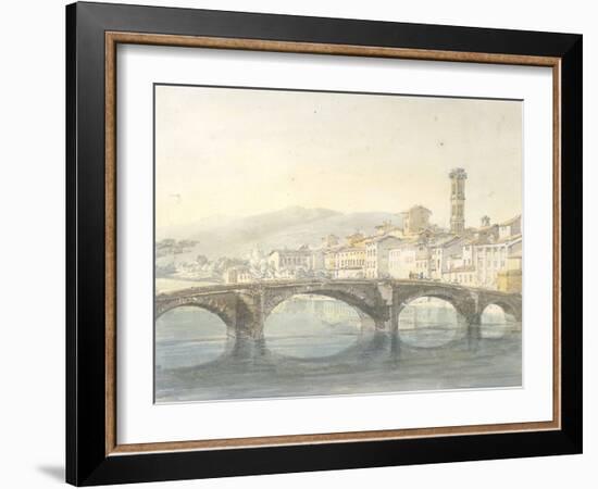 Florence from the Arno-J^ M^ W^ Turner-Framed Giclee Print