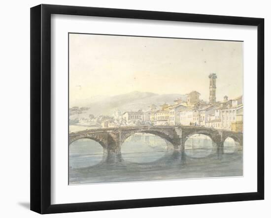 Florence from the Arno-J^ M^ W^ Turner-Framed Giclee Print