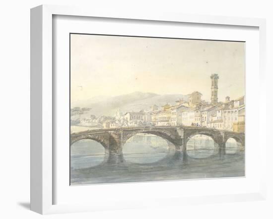 Florence from the Arno-J^ M^ W^ Turner-Framed Giclee Print