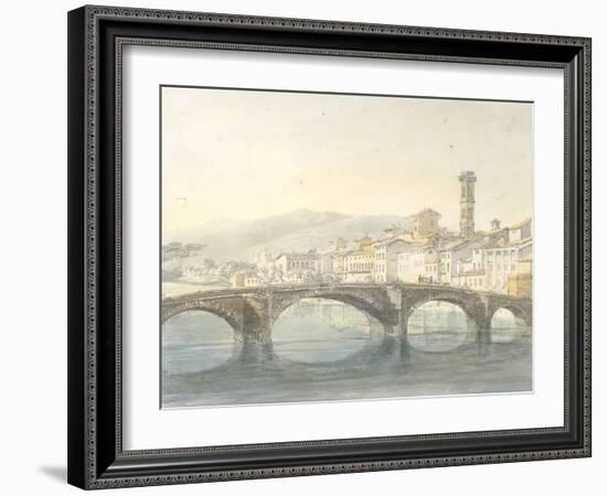 Florence from the Arno-J^ M^ W^ Turner-Framed Giclee Print