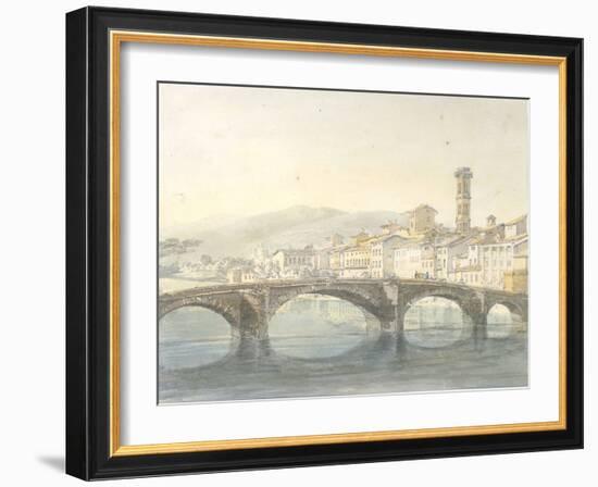 Florence from the Arno-J^ M^ W^ Turner-Framed Giclee Print