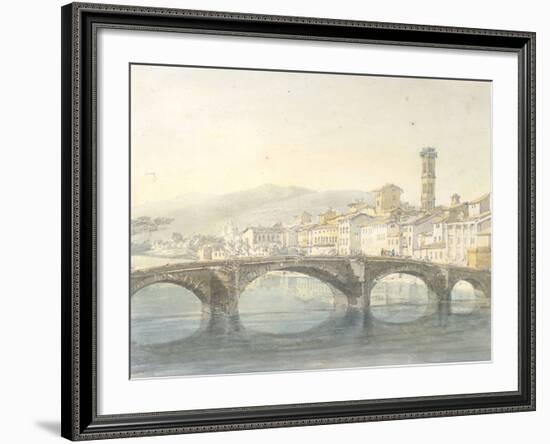 Florence from the Arno-J^ M^ W^ Turner-Framed Giclee Print