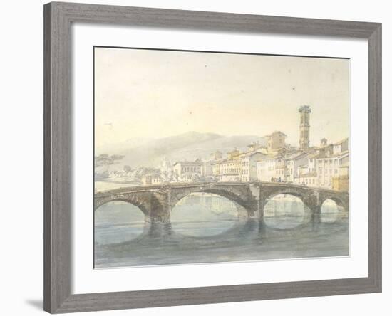 Florence from the Arno-J^ M^ W^ Turner-Framed Giclee Print