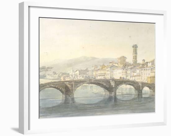 Florence from the Arno-J^ M^ W^ Turner-Framed Giclee Print