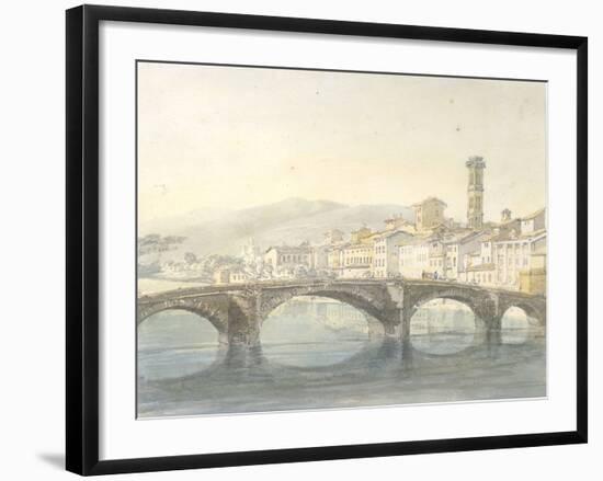 Florence from the Arno-J^ M^ W^ Turner-Framed Giclee Print