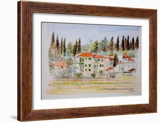 Florence, Italy, 2005 (Watercolor)-Anthony Butera-Framed Giclee Print