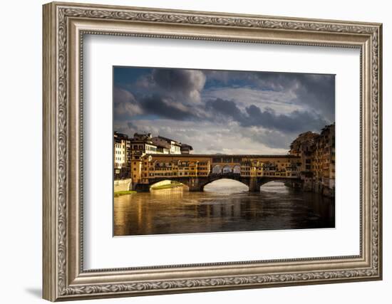 Florence, Italy's Iconic Ponte Vecchio Bridge-Andrew S-Framed Photographic Print