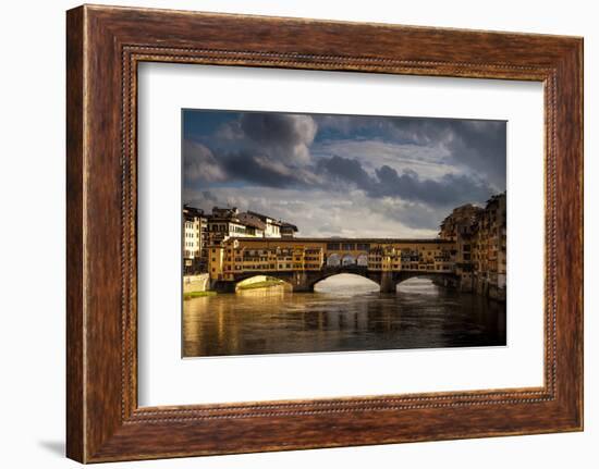 Florence, Italy's Iconic Ponte Vecchio Bridge-Andrew S-Framed Photographic Print