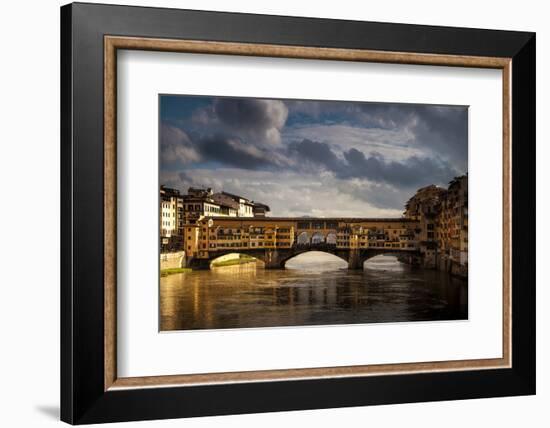 Florence, Italy's Iconic Ponte Vecchio Bridge-Andrew S-Framed Photographic Print