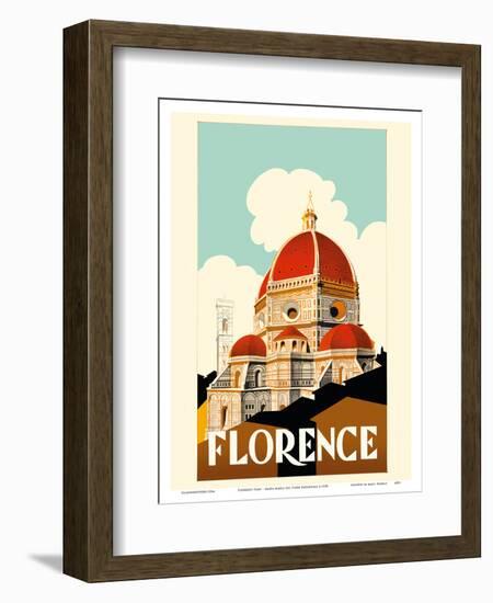 Florence Italy - Santa Maria del Fiore Cathedral, the Duomo of Florence-Pacifica Island Art-Framed Art Print