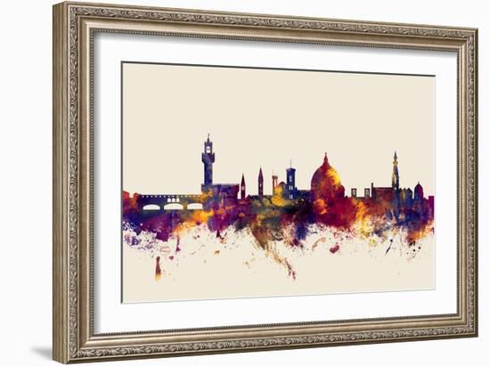 Florence Italy Skyline-Michael Tompsett-Framed Art Print