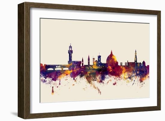 Florence Italy Skyline-Michael Tompsett-Framed Art Print