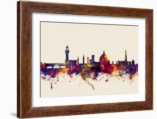 Florence Italy Skyline-Michael Tompsett-Framed Art Print