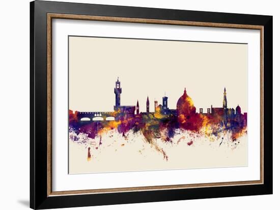 Florence Italy Skyline-Michael Tompsett-Framed Art Print