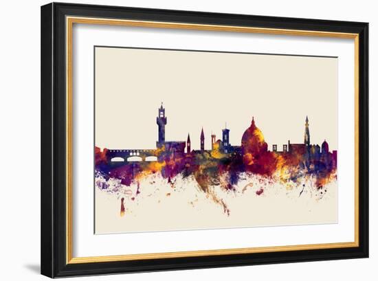 Florence Italy Skyline-Michael Tompsett-Framed Art Print