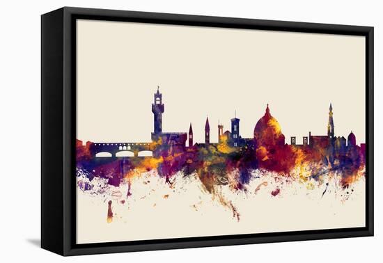 Florence Italy Skyline-Michael Tompsett-Framed Stretched Canvas