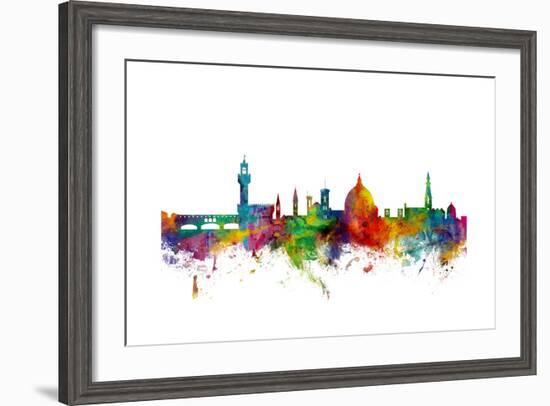 Florence Italy Skyline-Michael Tompsett-Framed Art Print