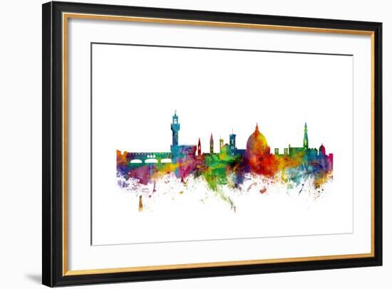 Florence Italy Skyline-Michael Tompsett-Framed Art Print