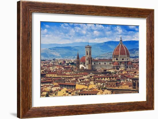 Florence, Italy - View of the City and Cathedral Santa Maria Del Fiore-Gorilla-Framed Photographic Print