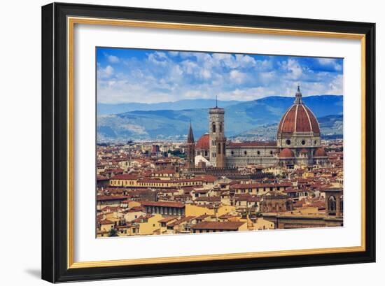 Florence, Italy - View of the City and Cathedral Santa Maria Del Fiore-Gorilla-Framed Photographic Print