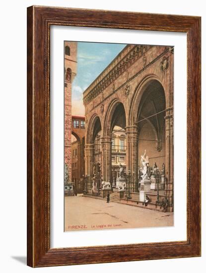 Florence, Loggia Dei Lanzi-null-Framed Art Print