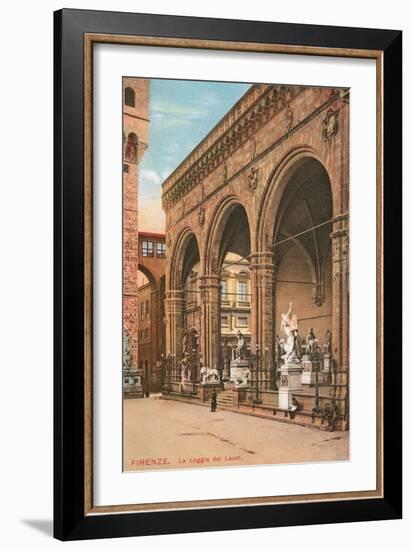 Florence, Loggia Dei Lanzi-null-Framed Art Print