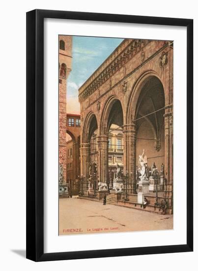 Florence, Loggia Dei Lanzi-null-Framed Art Print