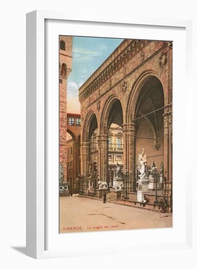 Florence, Loggia Dei Lanzi-null-Framed Art Print