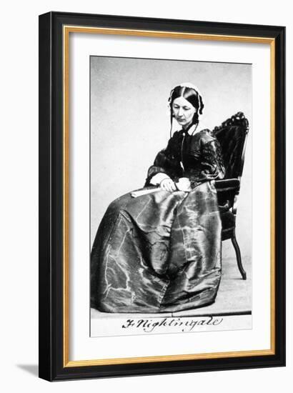 Florence Nightingale (1820-191), 1854-null-Framed Giclee Print