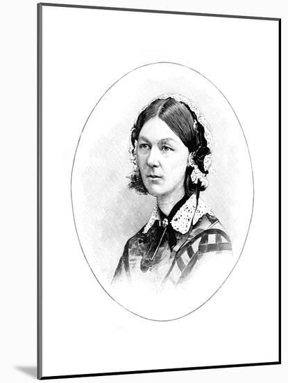 Florence Nightingale (1820-191), British Nurse-null-Mounted Giclee Print