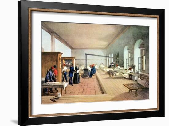 Florence Nightingale (1820-191), English Nursing Pioneer and Hospital Reformer-William Simpson-Framed Giclee Print