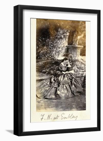 Florence Nightingale at Embley Park, 1858-null-Framed Photographic Print