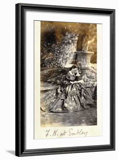 Florence Nightingale at Embley Park, 1858-null-Framed Photographic Print