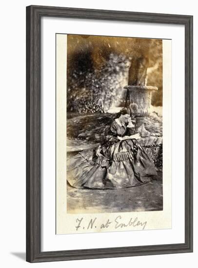 Florence Nightingale at Embley Park, 1858-null-Framed Photographic Print