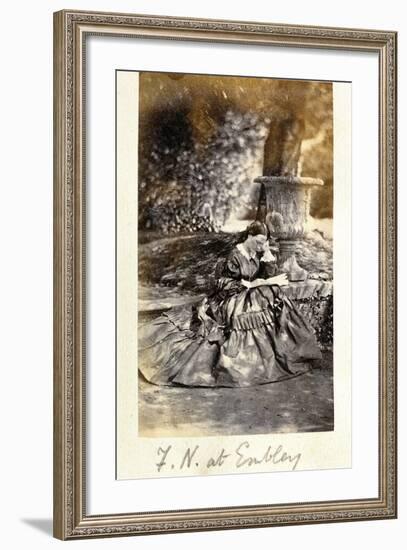 Florence Nightingale at Embley Park, 1858-null-Framed Photographic Print