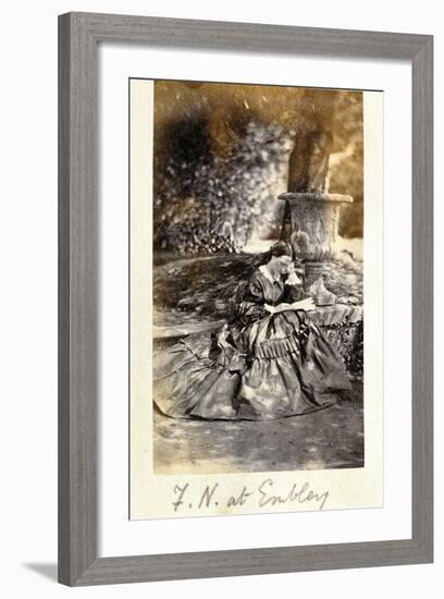 Florence Nightingale at Embley Park, 1858-null-Framed Photographic Print