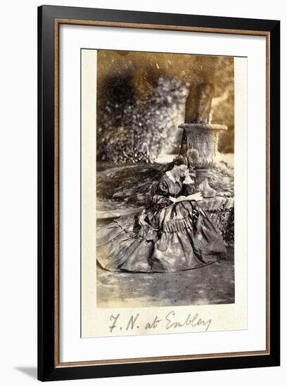 Florence Nightingale at Embley Park, 1858-null-Framed Photographic Print